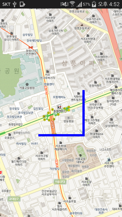 폴리라인 색상 변경