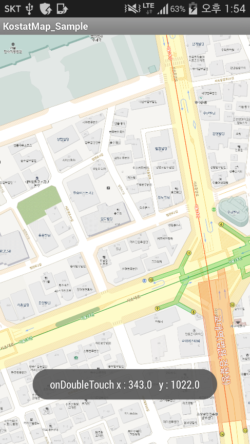지도터치 / 롱터치