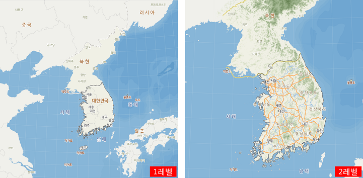 전국 경계 표출