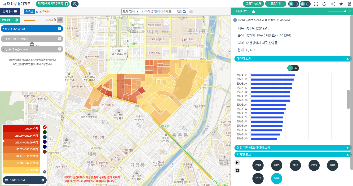 주택통계 검색 결과