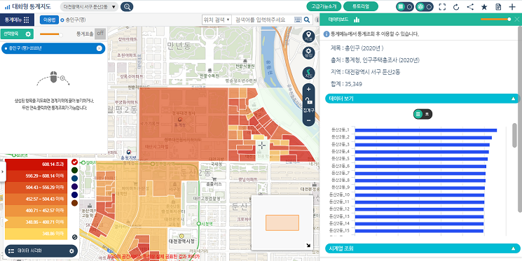 대화형 통계지도