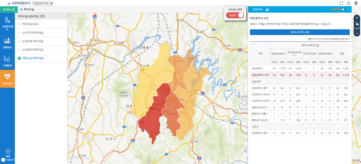 재가노인 복지시설 검색결과