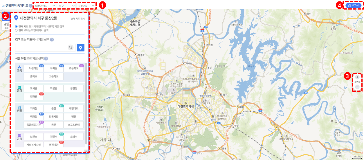 생활권역 통계지도 화면구성_1