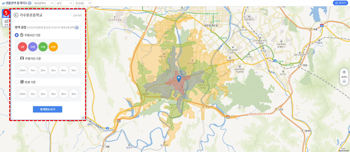 생활권역 통계지도 화면구성_2