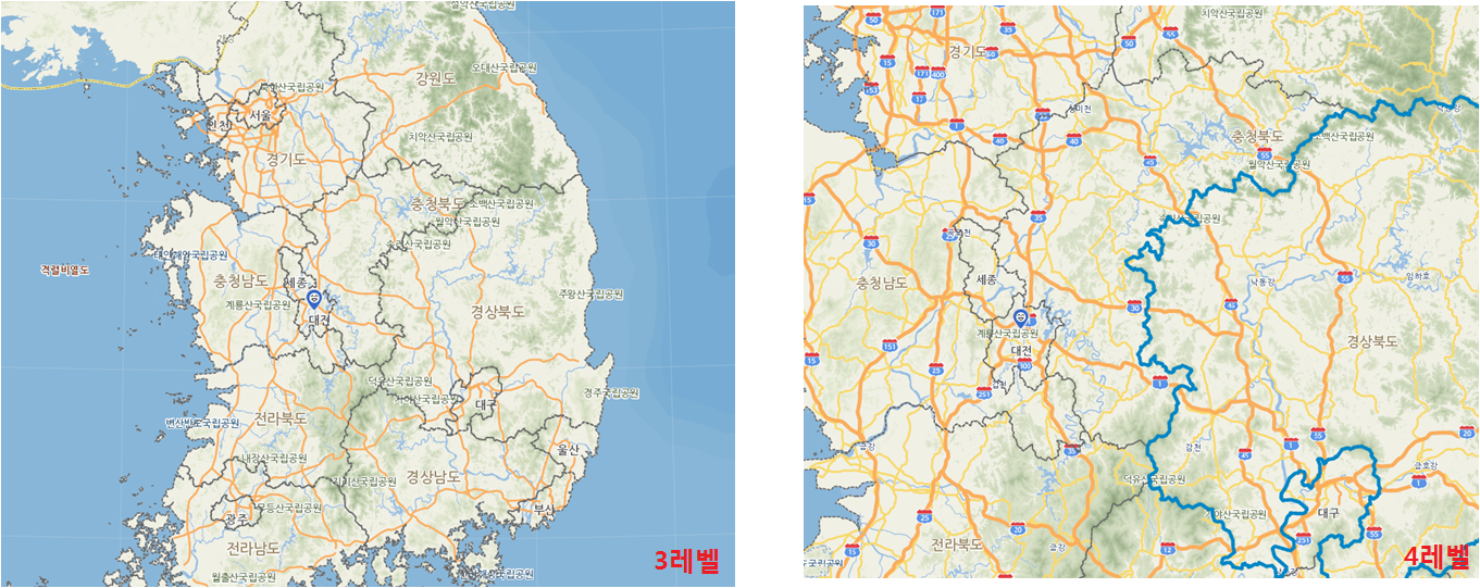 시/도 경계 표출