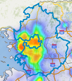 업종밀집도 버튼